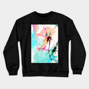 Abstract Pale Rose Soft Colors Design by Ginette Crewneck Sweatshirt